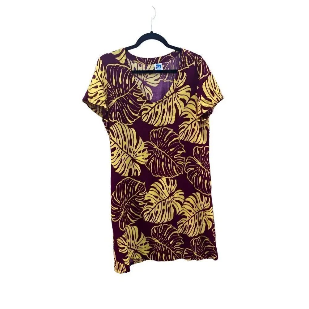 Island Beach light weight dress or Swim Cover Up with pockets Size Medium M